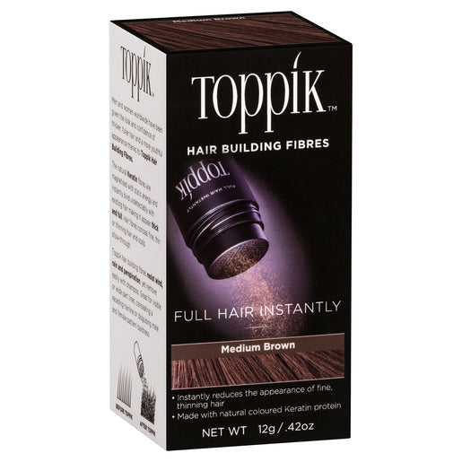 Toppik Hair Building Fibres Medium Brown 12 g