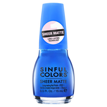 SinfulColors Nail Polish - Sheer Kiss Of Cobalt 15 ml