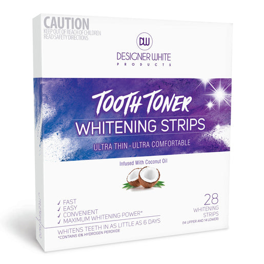 Designer White Tooth Toner Whitening Strips 28 pack