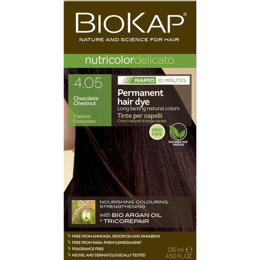 BioKap Nutricolor Delicato Rapid 4.05 Chocolate Chestnut 135 ml