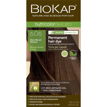 BioKap Nutricolor Delicato Rapid 6.06 Dark Blond Havana 135 ml