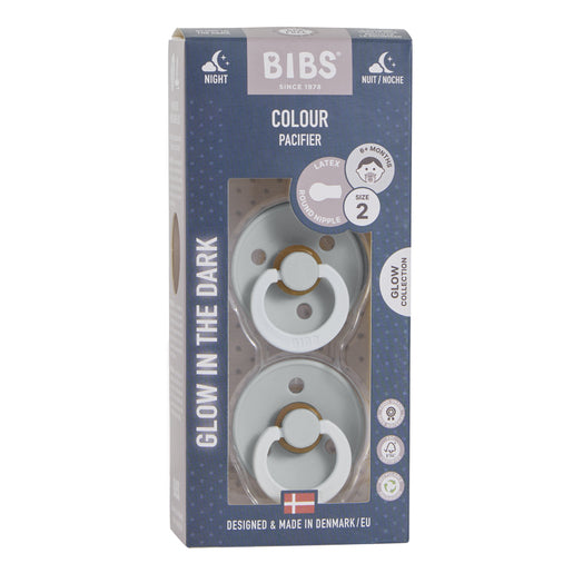Bibs Pacifier Night Glow Cloud Size 2 2 pack