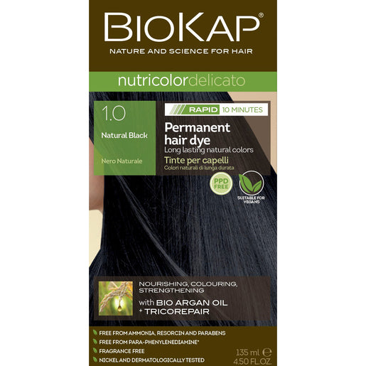 BioKap Nutricolor Delicato Rapid 1.0 Natural Black 135 ml
