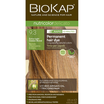 BioKap Nutricolor Delicato Rapid 9.3 Extra Light Golden Blond 135 ml