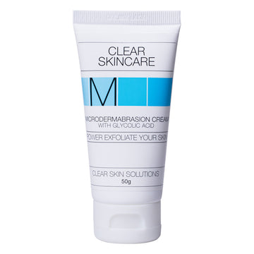 Clear Skincare Microdermabrasion Cream with Glycolic Acid 50 g