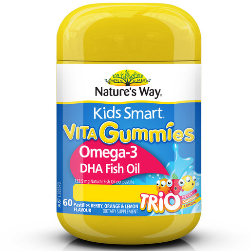 Nature's Way Kids Smart Vita Gummies Omega-3 DHA Fish Oil 60 gummies