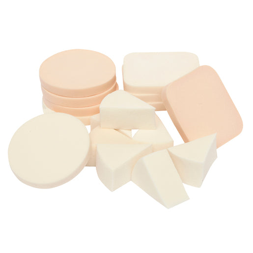 Beauty Essentials Assorted Wedges And Sponges 16 pack