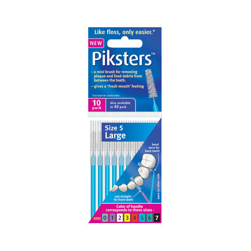 Piksters Interdental Brushes Size 5 Blue 10 pack
